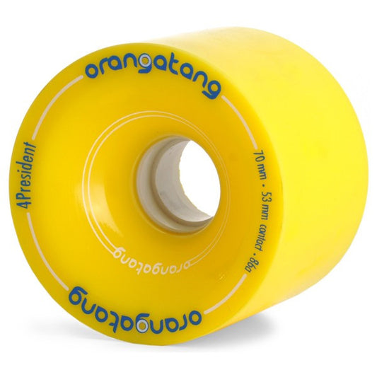 ORANGATANG 4PRESIDENT YELLOW 70 MM - Skateboards Amsterdam - 2