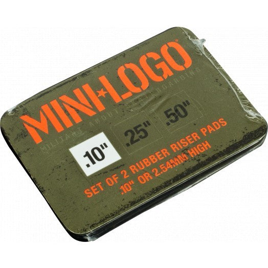 MINI LOGO MILITANT RUBBER RISER SHOCK PAD .10 2-PACK