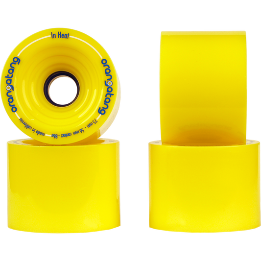 ORANGATANG IN HEAT 75MM YELLOW - Skateboards Amsterdam