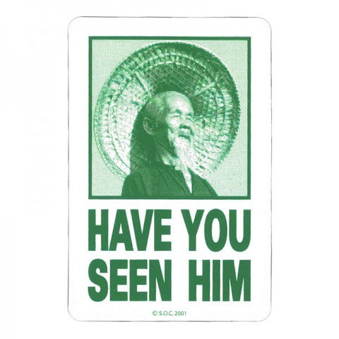 POWELL PERALTA HAVE YOU SEEN HIM STICKER GREEN