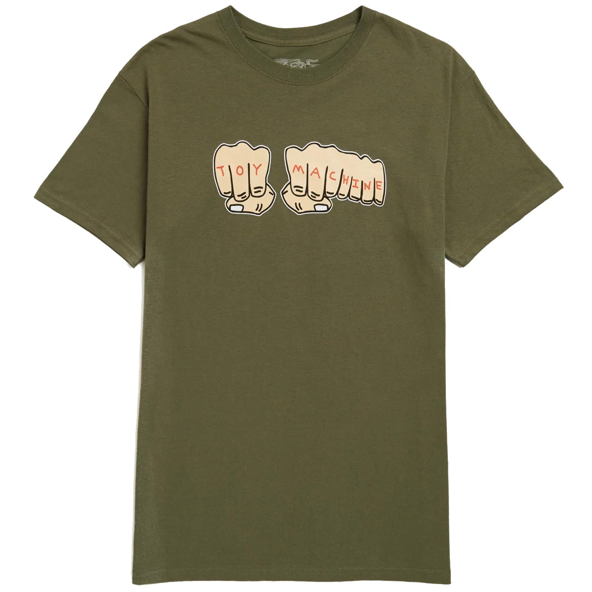 TOY MACHINE FIST T-SHIRT OLIVE