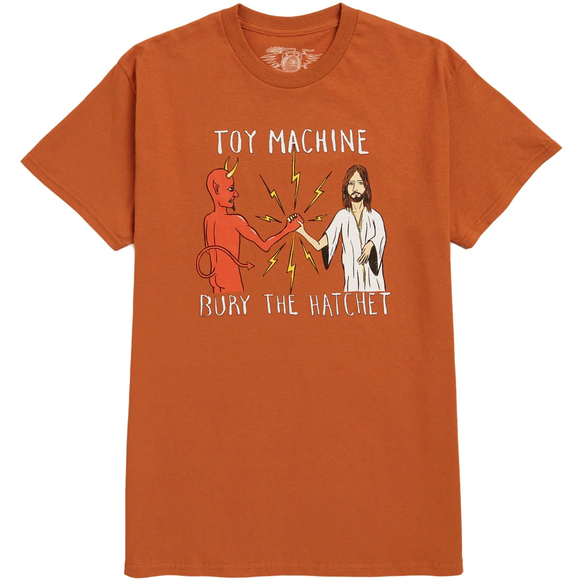 TOY MACHINE BURY THE HATCHET II T-SHIRT OCHRE