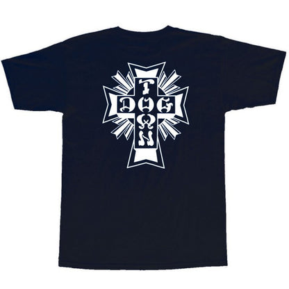 DOGTOWN CROSS LOGO T-SHIRT NAVY/WHITE