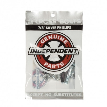INDEPENDENT CROSS BOLTS 7/8 PHILLIPS HEAD BLACK/SILVER