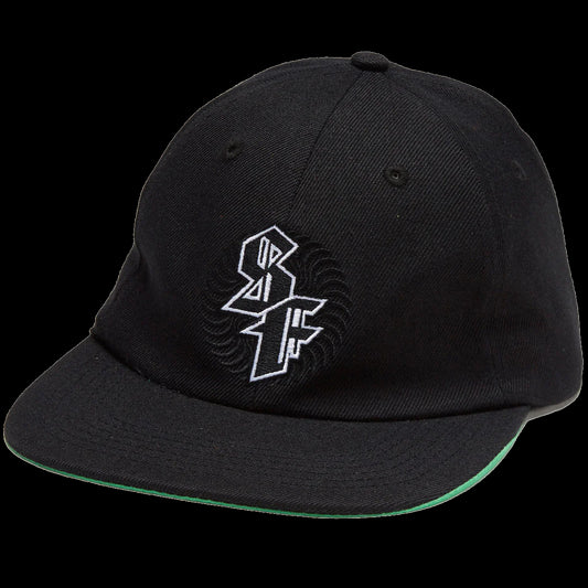 SPITFIRE SPITBALL SWIRL STRAPBACK BLACK