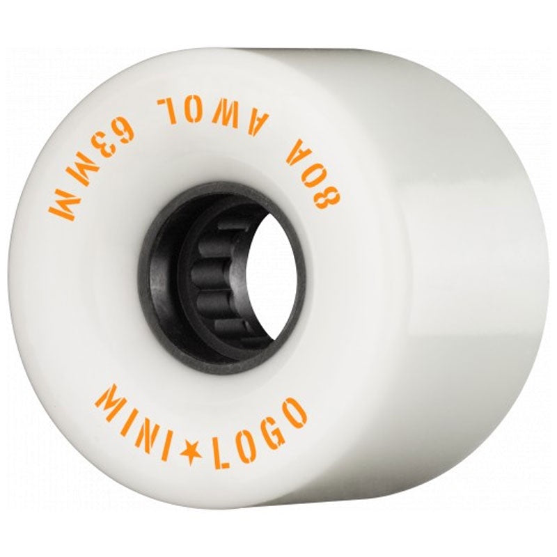 MINI LOGO AWOL WHITE 80A 63MM