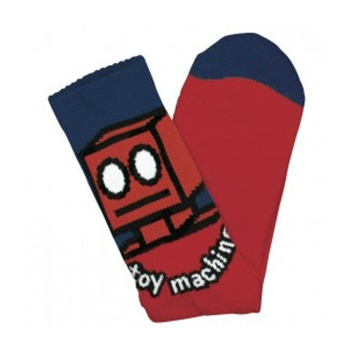 TOY MACHINE ROBOT SOCK RED