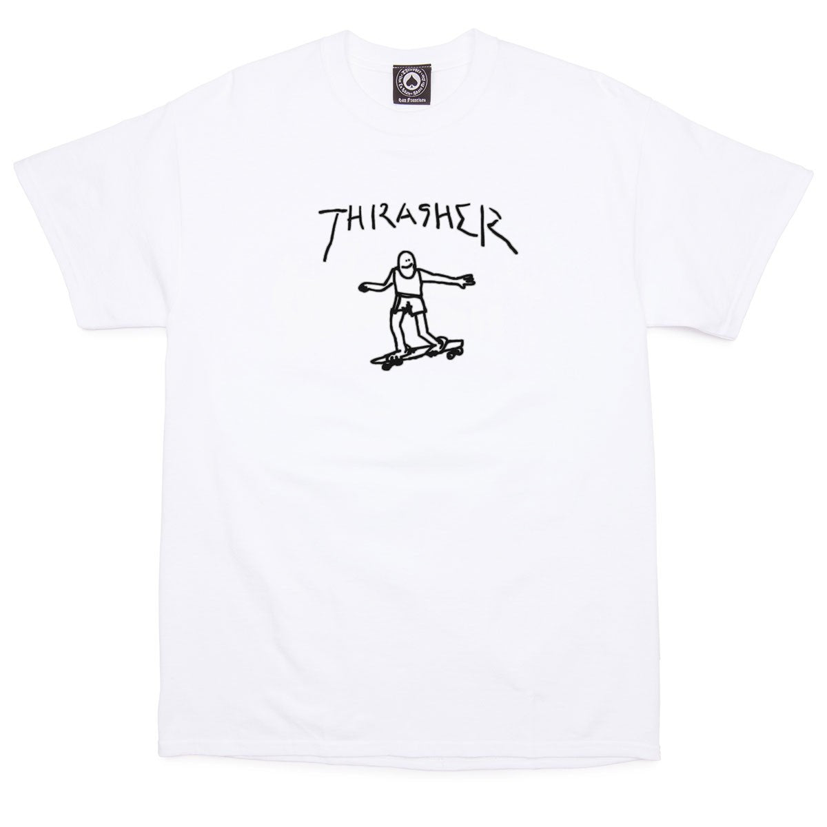 THRASHER GONZ T-SHIRT WHITE - Skateboards Amsterdam