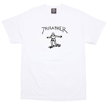 THRASHER GONZ T-SHIRT WHITE - Skateboards Amsterdam