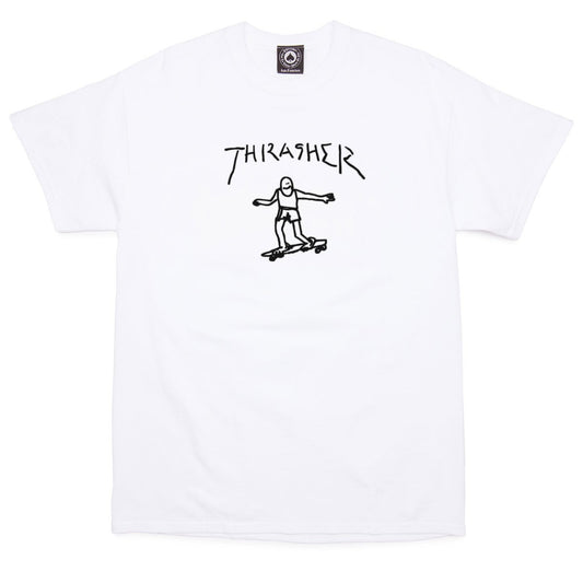 THRASHER GONZ T-SHIRT WHITE - Skateboards Amsterdam