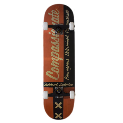 IO SKATEBOARDS AMSTERDAM COMPASSIONATE 8.25 COMPLETE W/INDEPENDENT TRUCKS