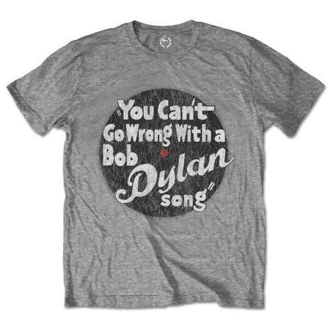 BOB DYLAN YOU CAN'T GO WRONG T-SHIRT GREY - Skateboards Amsterdam - 1