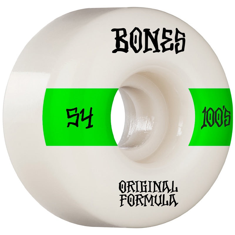 BONES 100S #14 V4 WIDE WHITE 100A 54MM