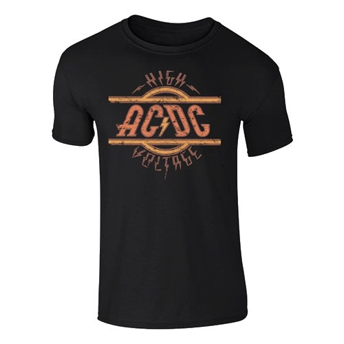 AC/DC HIGH VOLTAGE T-SHIRT BLACK