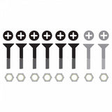 INDEPENDENT CROSS BOLTS 7/8 PHILLIPS HEAD BLACK/SILVER