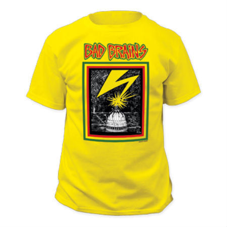 BAD BRAINS-1ST ALBUM COVER YELLOW T-SHIRT - Skateboards Amsterdam - 1