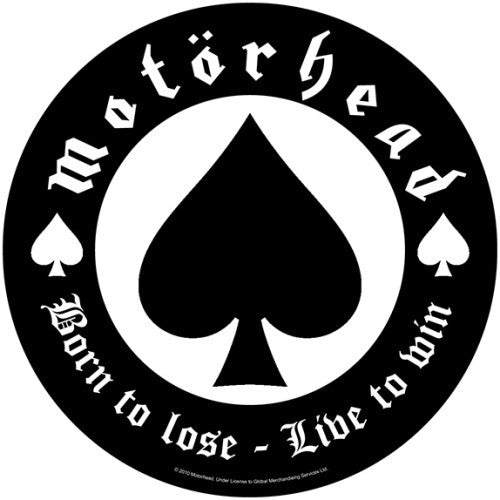 MOTORHEAD SEW ON PATCH BORN TO LOSE - Skateboards Amsterdam - 2