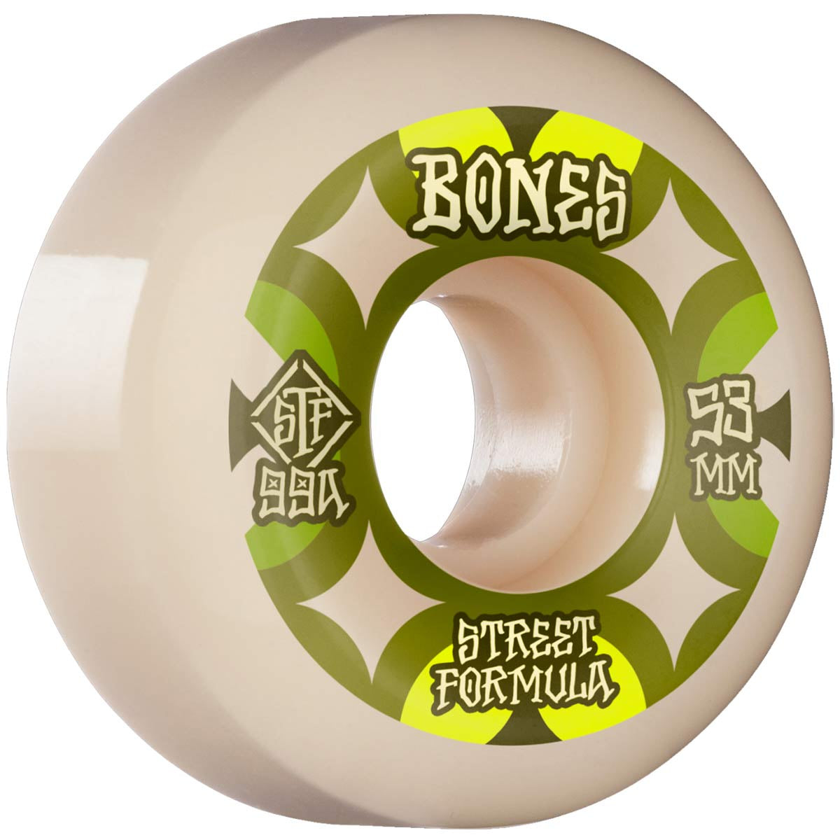 BONES STF RETROS V5 SIDECUT WHITE 99A 53MM