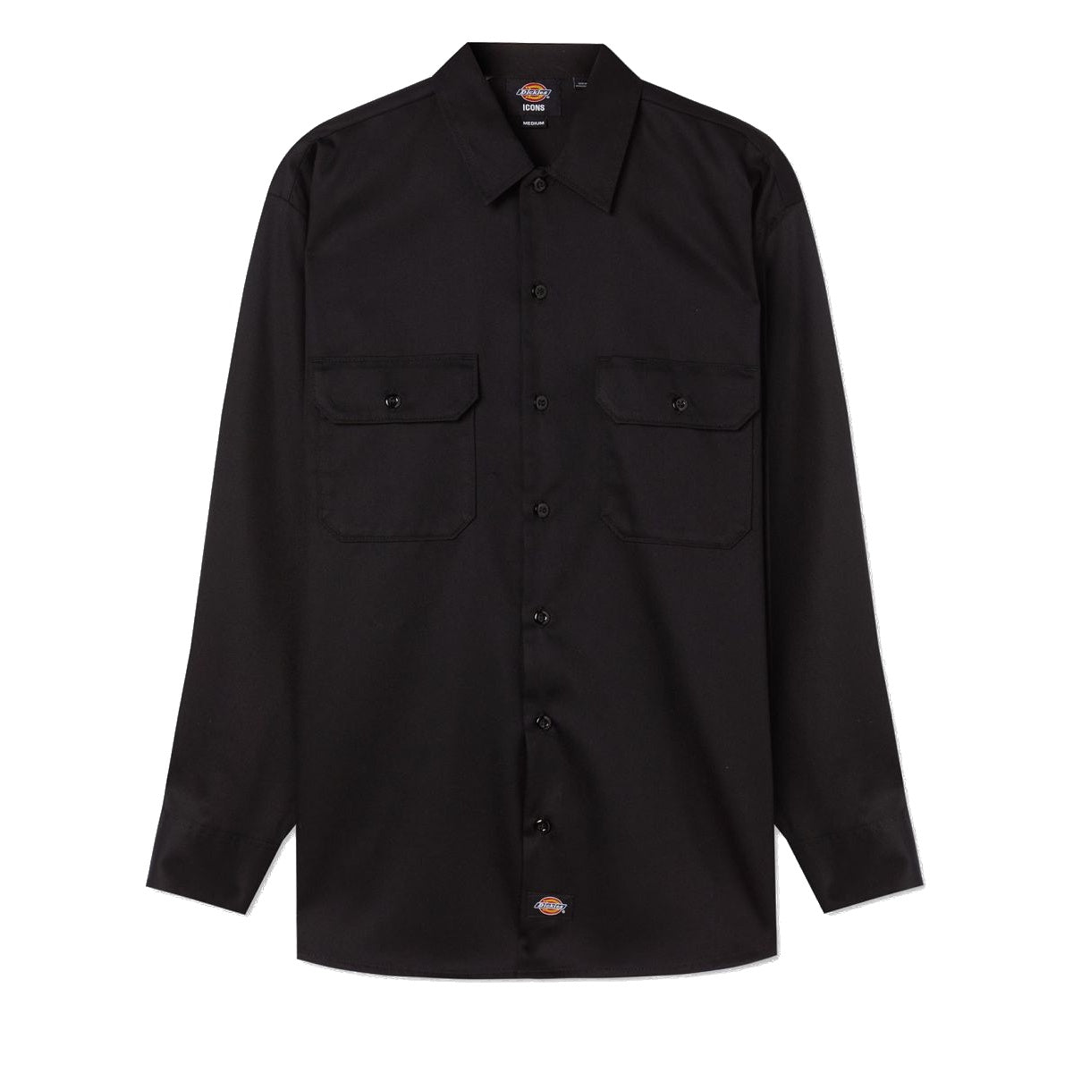 DICKIES WORK SHIRT LS REC BLACK