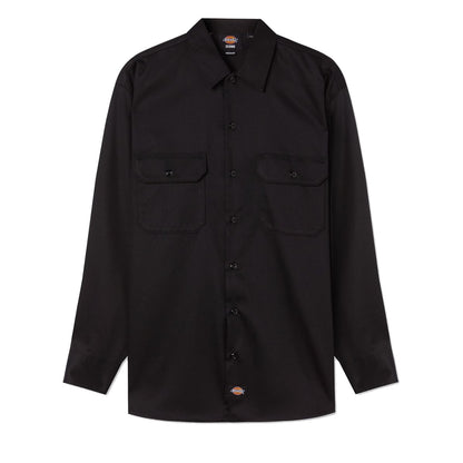 DICKIES WORK SHIRT LS REC BLACK