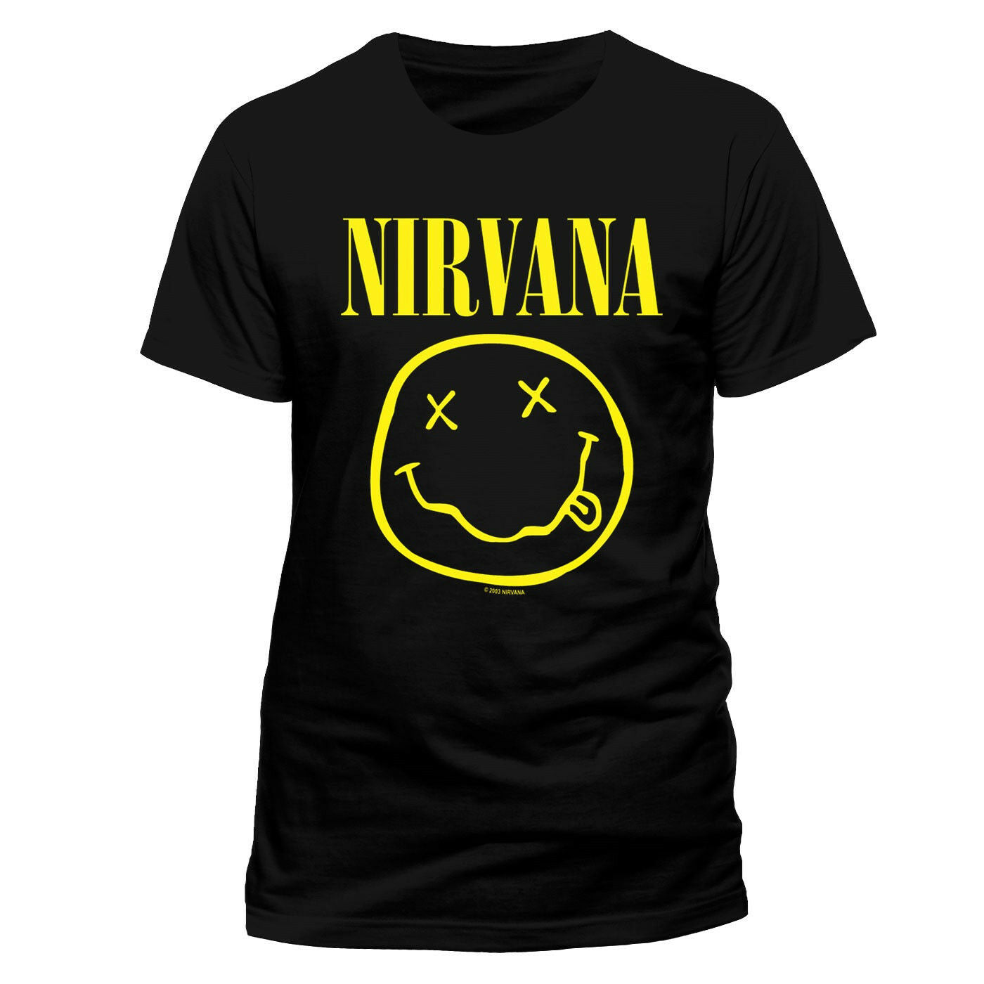 NIRVANA T-SHIRT SMILEY LOGO