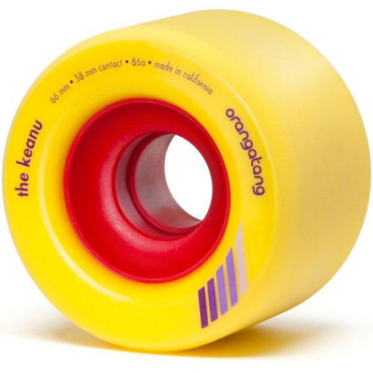 ORANGATANG KEANU 66MM 86A YELLOW - Skateboards Amsterdam - 2