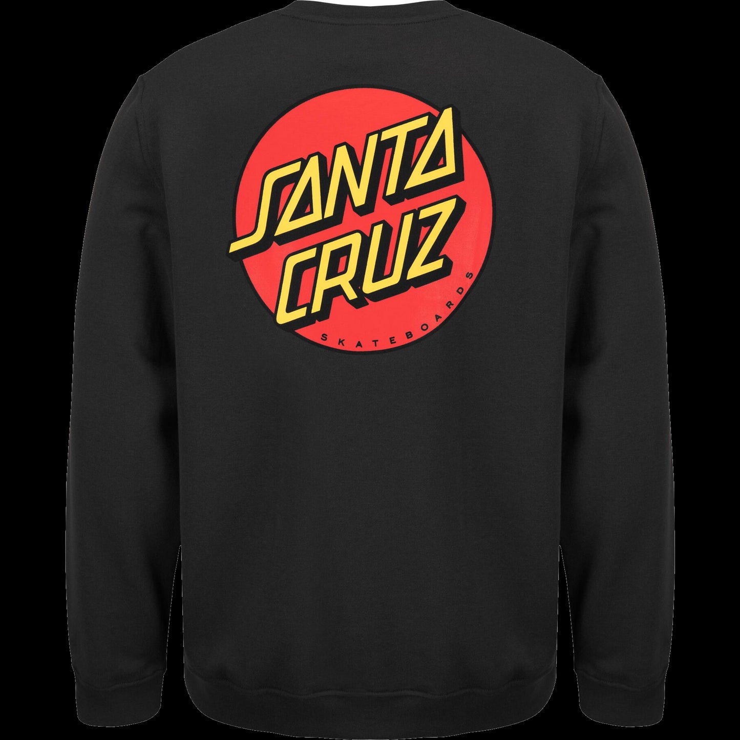 SANTA CRUZ CLASSIC DOT CHEST CREWNECK BLACK