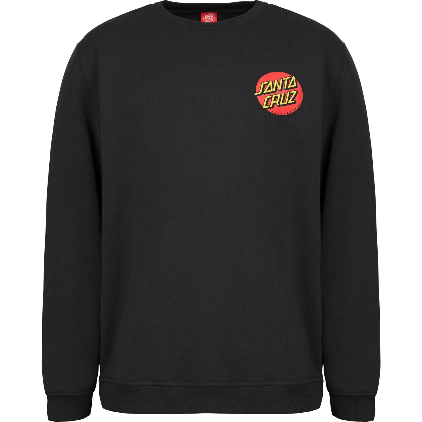 SANTA CRUZ CLASSIC DOT CHEST CREWNECK BLACK