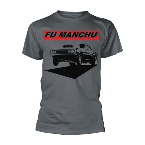 FU MANCHU MUSCLE CAR T-SHIRT GREY