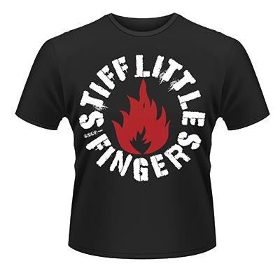 STIFF LITTLE FINGERS PUNK T-SHIRT BLACK