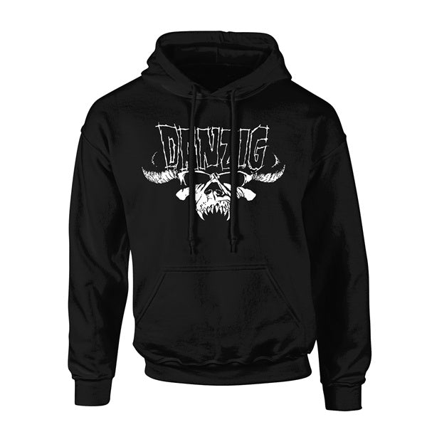 DANZIG CLASSIC LOGO HOODED SWEATER BLACK