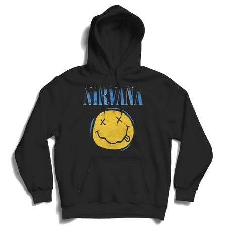 NIRVANA  HOODED SWEATER XEROX SMILEY