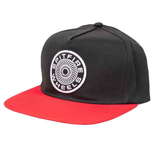 SPITFIRE CLASSIC 87 SWIRL PATCH SNAPBACK CAP BLACK