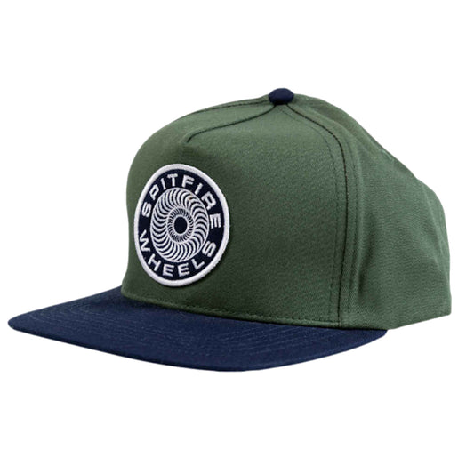 SPITFIRE CLASSIC 87 SWIRL PATCH SNAPBACK DARK GREEN/NAVY