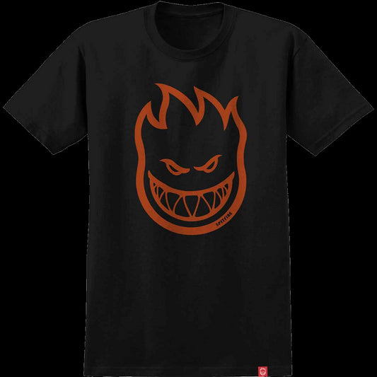 SPITFIRE BIGHEAD T-SHIRT BLACK/BURNT ORANGE