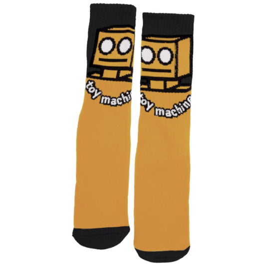 TOY MACHINE ROBOT SOCK MUSTARD