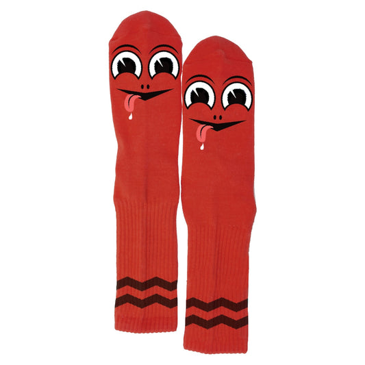 TOY MACHINE HAPPY TURTLE CREW SOCK RED