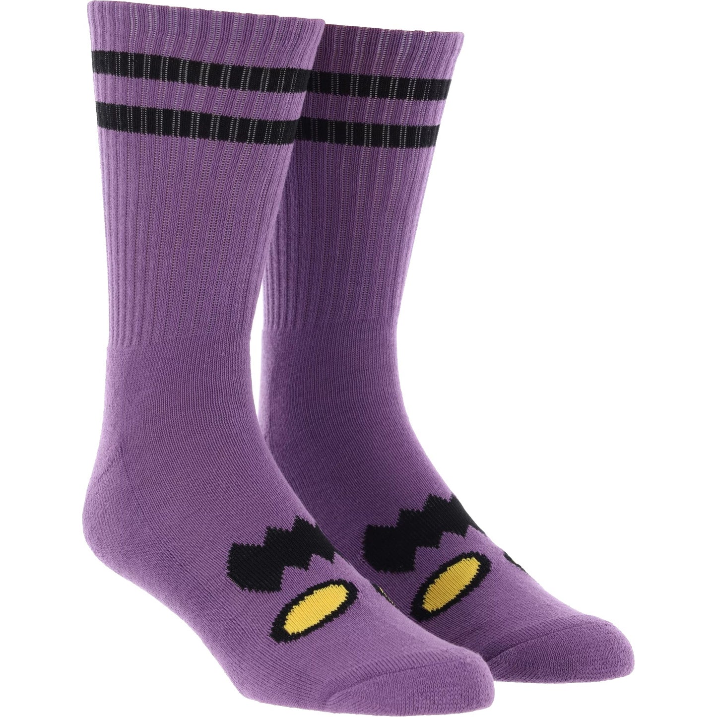 TOY MACHINE MONSTER FACE SOCK LAVENDER