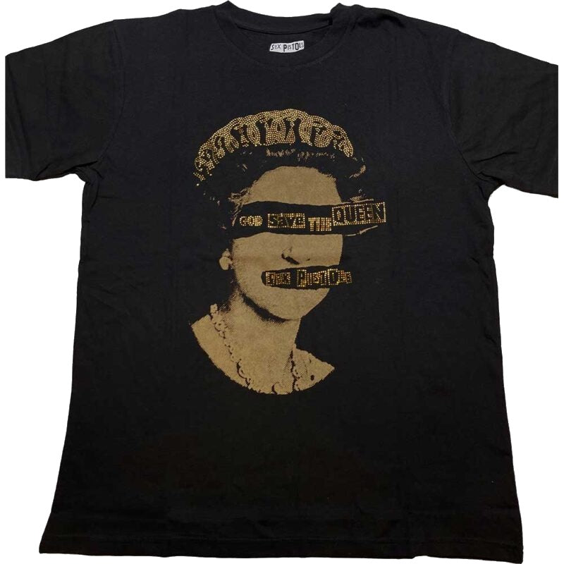 SEX PISTOLS DIAMANTE GOD SAVE THE QUEEN T-SHIRT