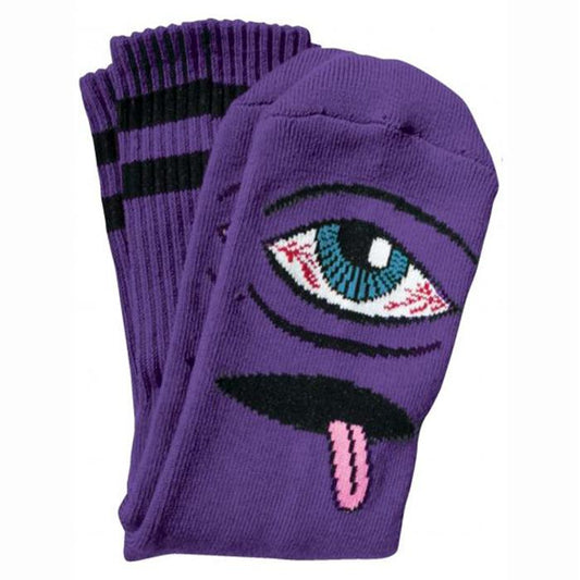 TOY MACHINE BLOODSHOT EYE SOCK PURPLE