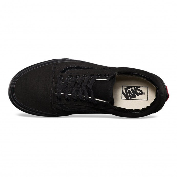 VANS OLD SKOOL BLACK/BLACK CANVAS - Skateboards Amsterdam - 4