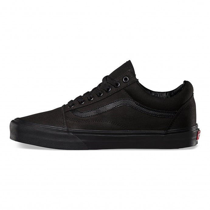 VANS OLD SKOOL BLACK/BLACK CANVAS - Skateboards Amsterdam - 3