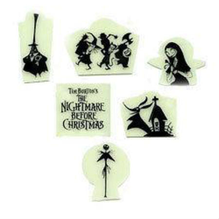 NIGHTMARE BEFORE CHRISTMAS GLOW-IN-THE-DARK ADHESIVE CHARACTERS - Skateboards Amsterdam