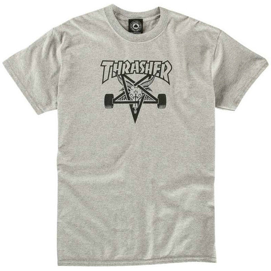 THRASHER SKATE GOAT T-SHIRT GREY - Skateboards Amsterdam