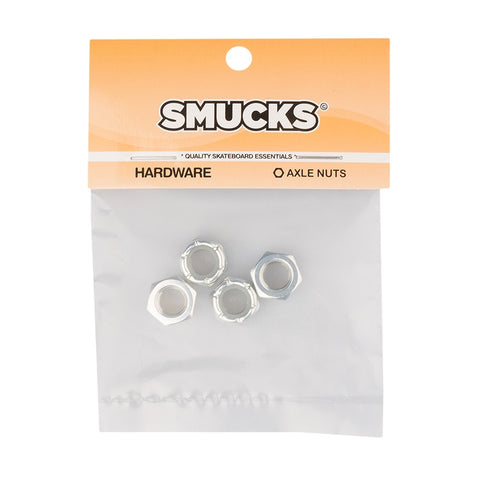 SMUCKS AXLE NUTS SILVER SET OF 4