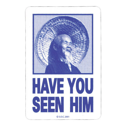 POWELL PERALTA HAVE YOU SEEN HIM STICKER BLUE