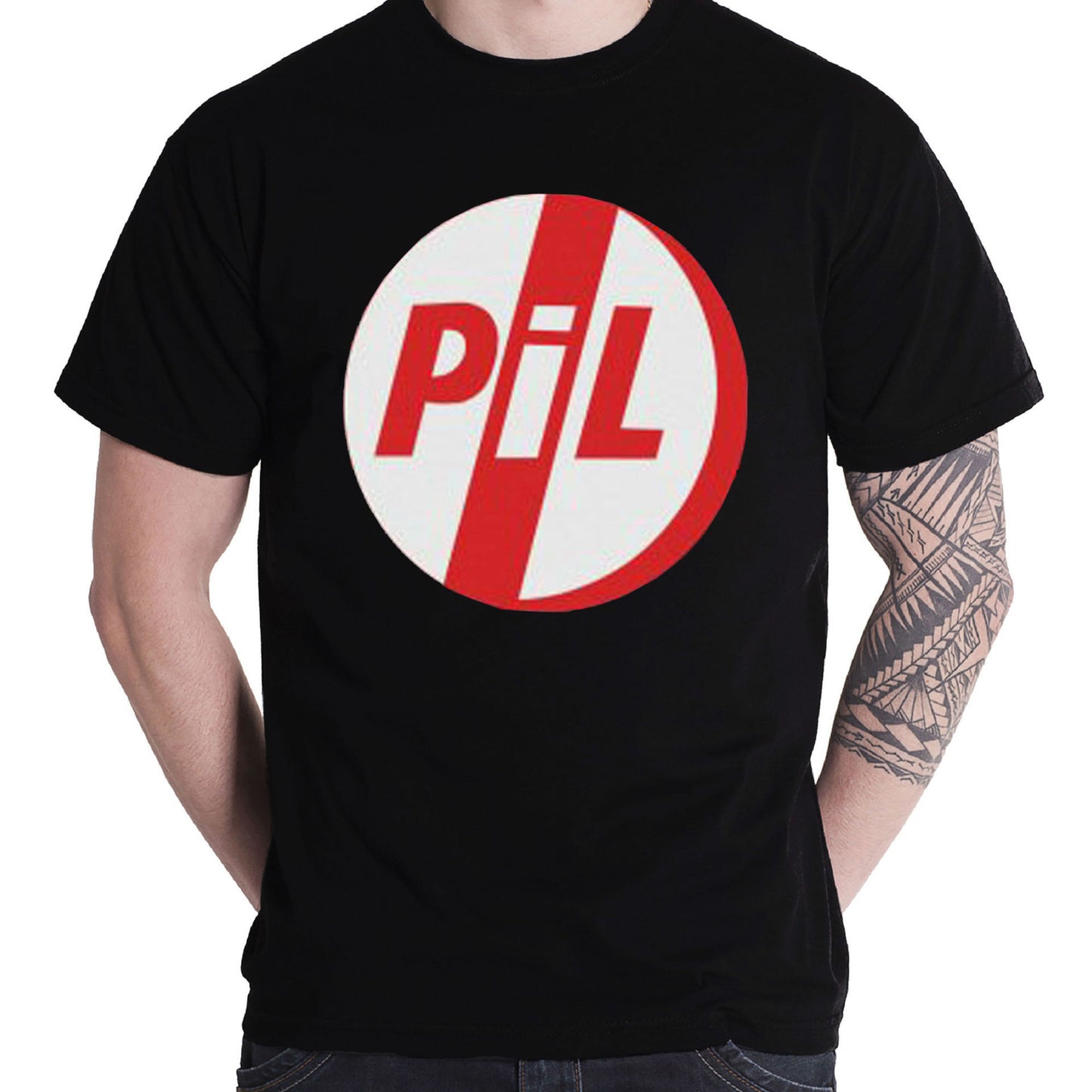 PIL LOGO T-SHIRT BLACK - Skateboards Amsterdam