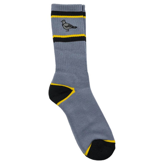 ANTI HERO BASIC PIGEON EMB SOCK GREY/BLACK/YELLOW