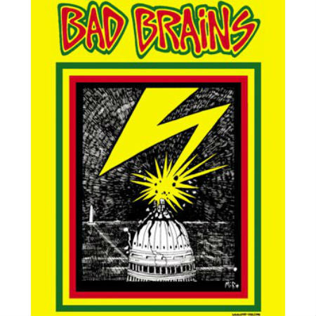 BAD BRAINS-1ST ALBUM COVER YELLOW T-SHIRT - Skateboards Amsterdam - 2