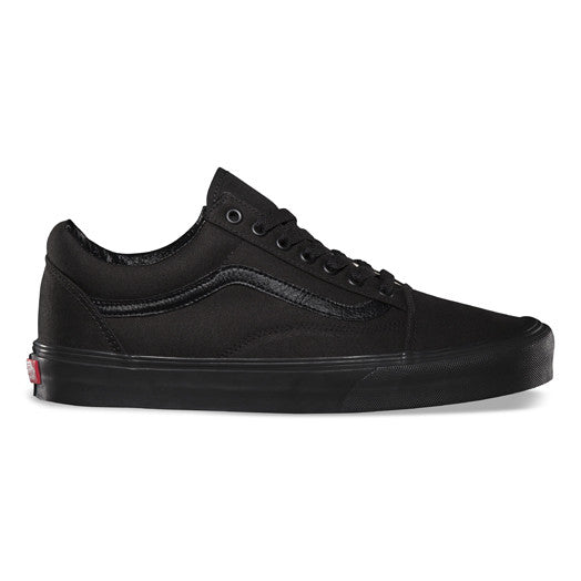 VANS OLD SKOOL BLACK/BLACK CANVAS - Skateboards Amsterdam - 1